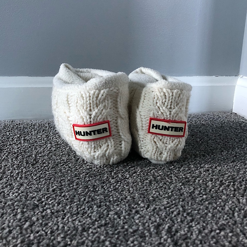 Tall White Hunter Boot Cable Knit SOCKS (green Hunter Boots NOT included)